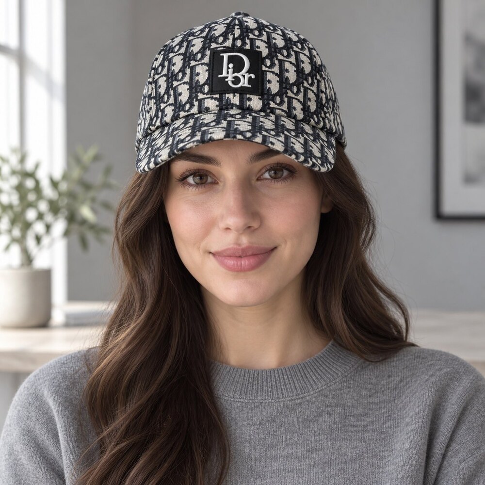 Dior Oblique Logo Patch Cap - Picture 2 of 6